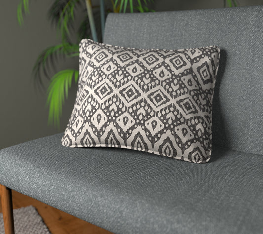 Marrakech Anthracite Piped Cushion