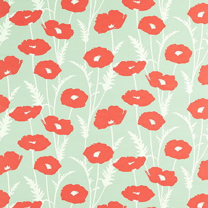 Poppy Pop Sage/Poppy Fabric Sample
