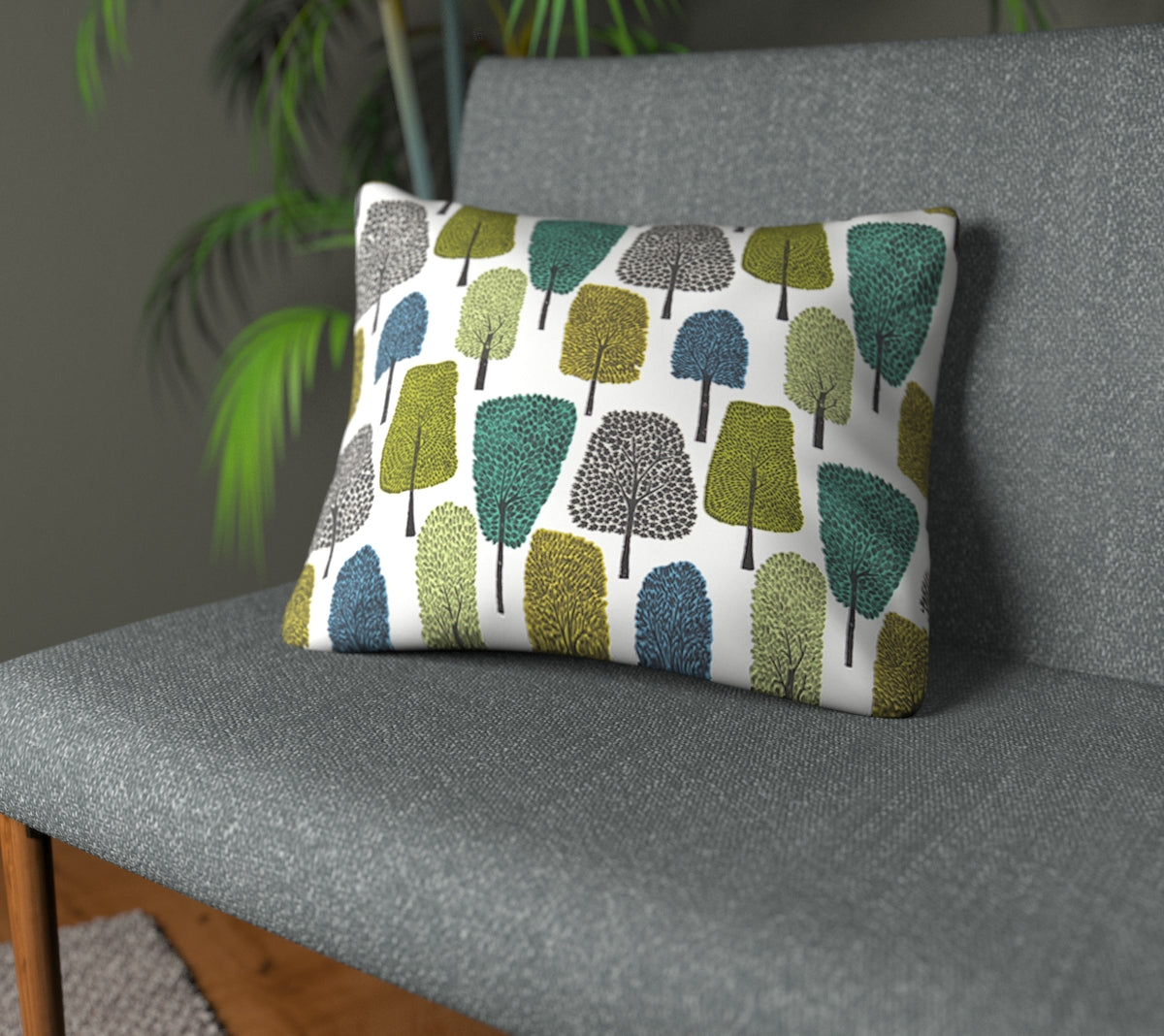 Cedar Slate/Apple/Ivy Plain Cushion