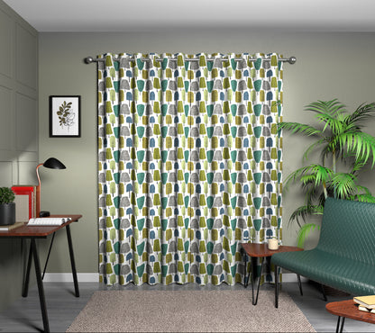 Cedar Slate/Apple/Ivy Eyelet Curtain