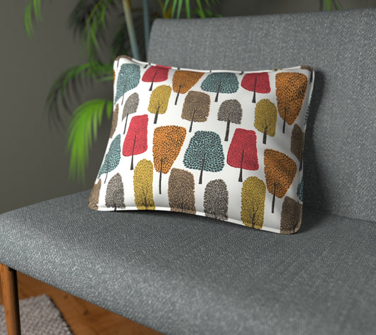 Cedar Tangerine/Sulphur/Chilli Piped Cushion