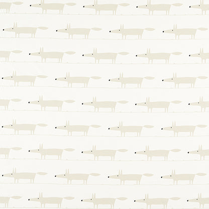 Midi Fox Snow Fabric Sample