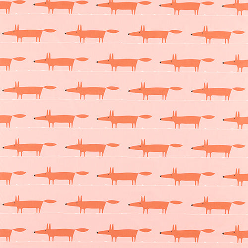 Midi Fox Milkshake/Rose Fabric Sample