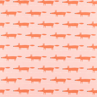 Midi Fox Milkshake/Rose Fabric Sample