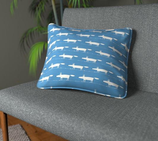 Midi Fox Denim Piped Cushion