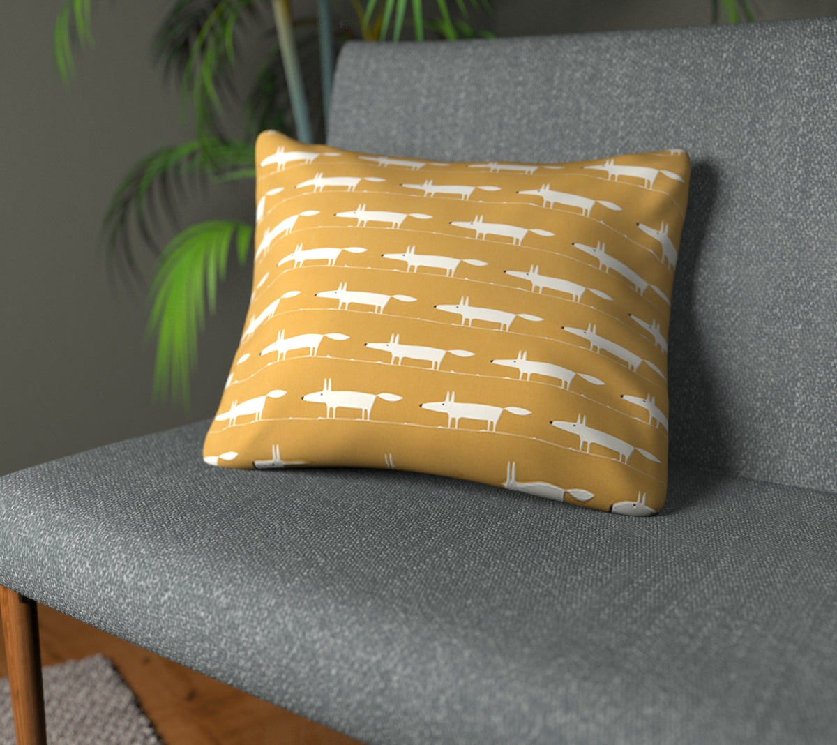 Midi Fox Chai Plain Cushion