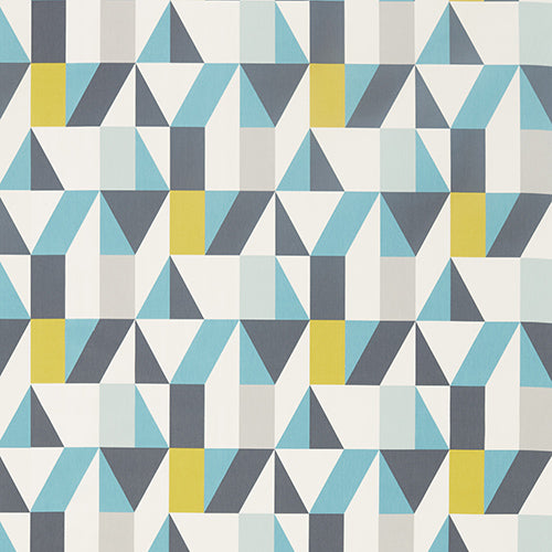 Nuevo Marine/Kiwi/Midnight Fabric Sample