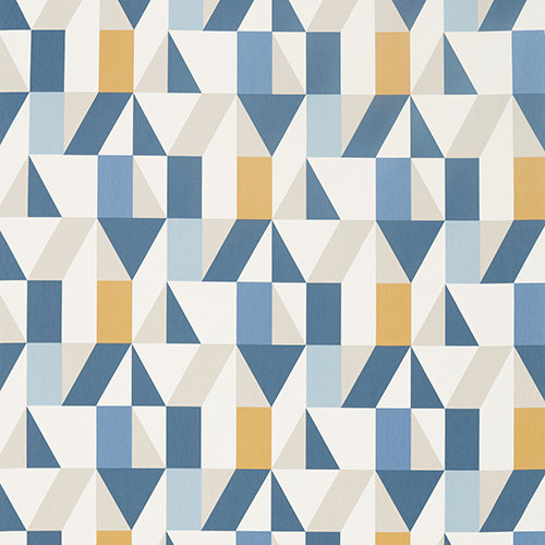 Nuevo Indigo/Slate/Satsuma Fabric Sample