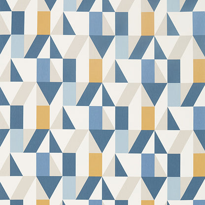 Nuevo Indigo/Slate/Satsuma Fabric Sample