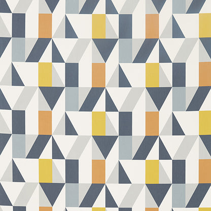Nuevo Dandelion/Charcoal/Brick Fabric Sample