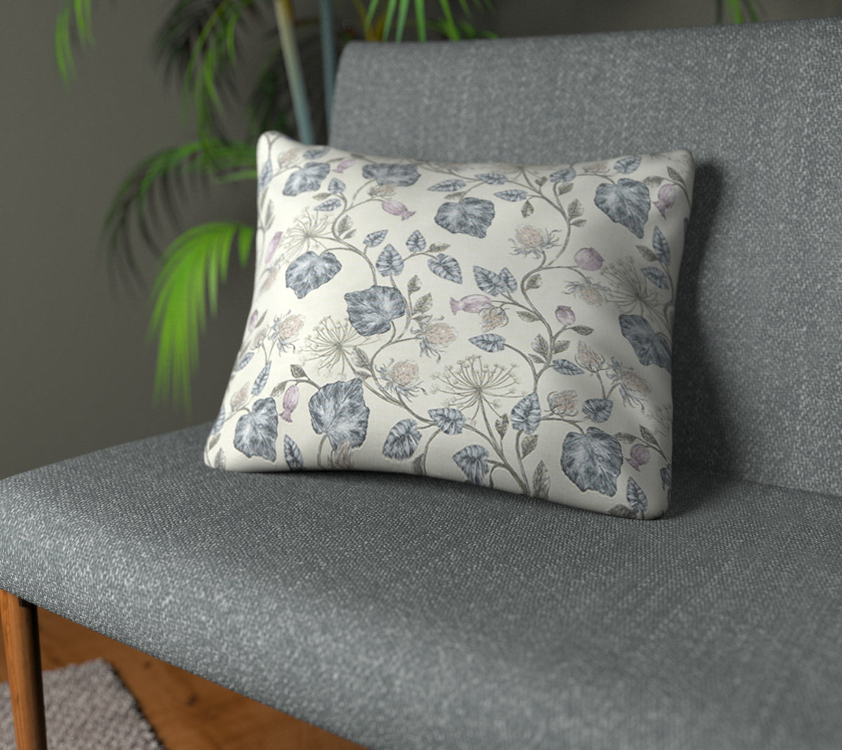 Parchment Feather Plain Cushion