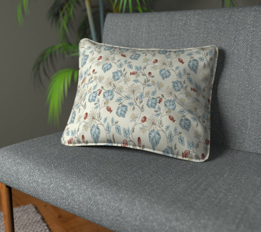 Parchment Wedgewood Piped Cushion