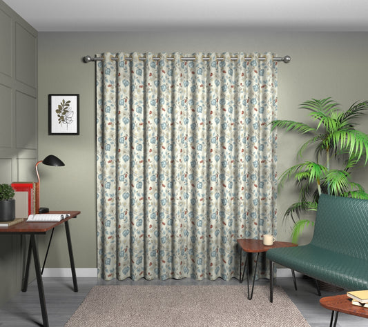 Parchment Wedgewood Eyelets Curtain