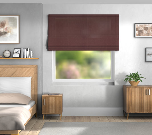Pearl Dot Berry Default Roman Blind