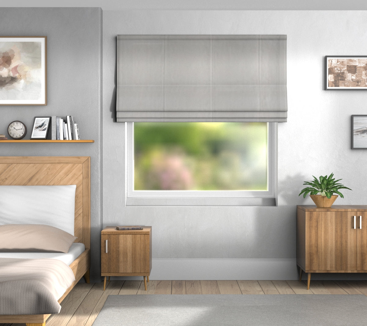 Pearl Dot Cloud Default Roman Blind