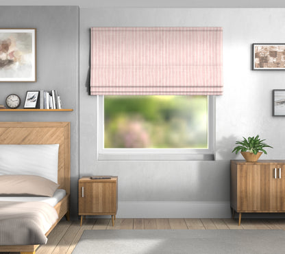 Pencil Stripe Bloom Default Roman Blind