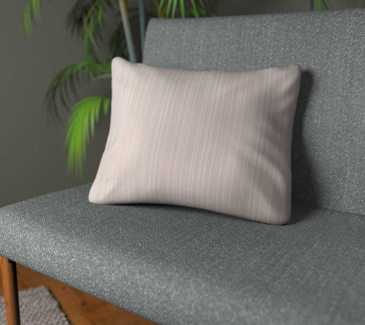 Purity Blush Plain Cushion