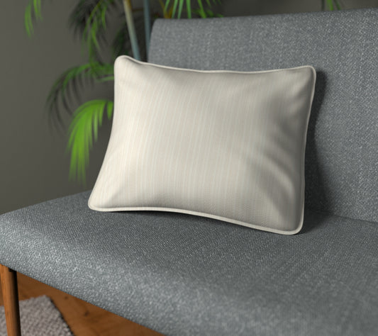 Purity Ivory Piped Cushion