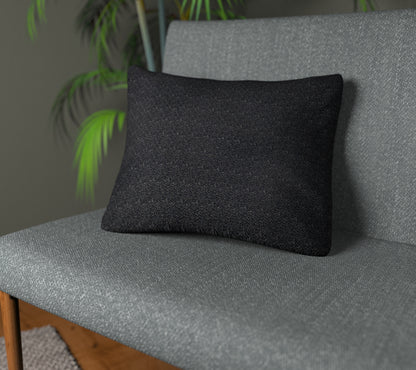 Quartz Ebony Plain Cushion