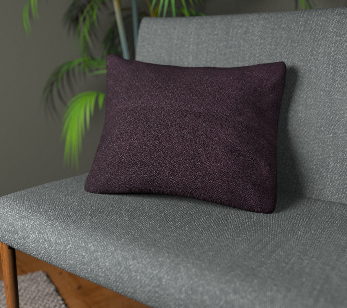 Quartz Mulberry Plain Cushion