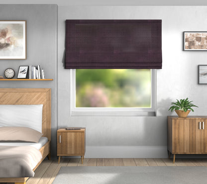 Quartz Mulberry Default Roman Blind