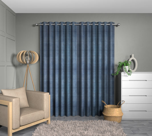Quartz Ocean Eyelets Curtain