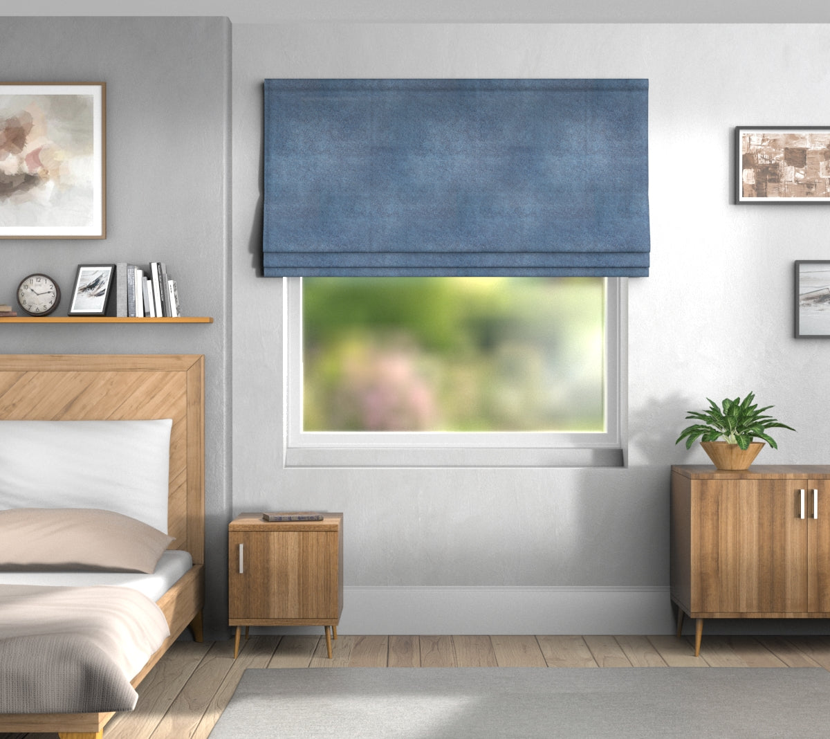 Quartz Ocean Default Roman Blind