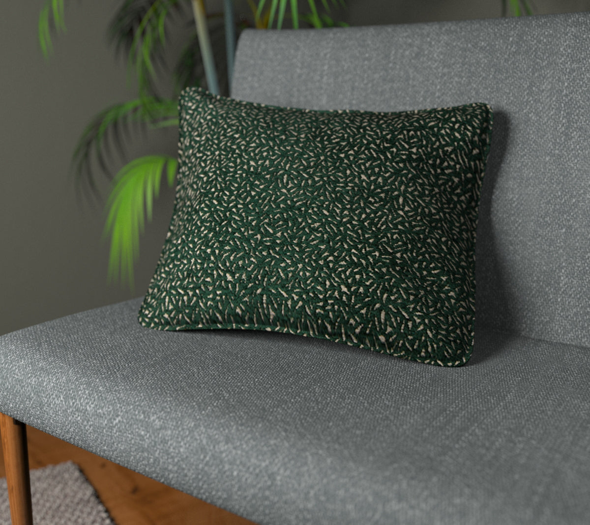 Quartz Thyme Piped Cushion