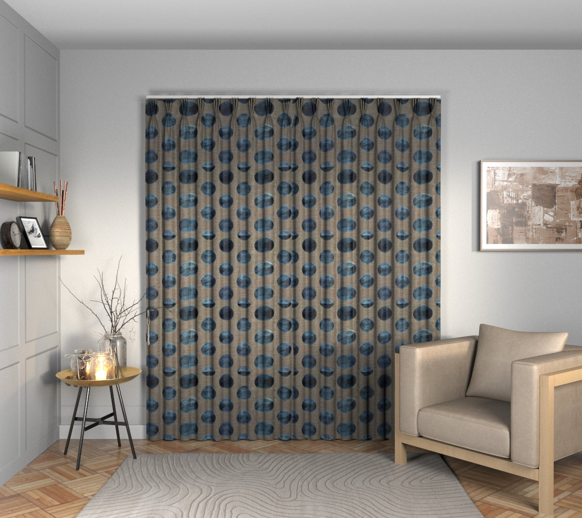 Nuala Orion Triple Pleat Curtain