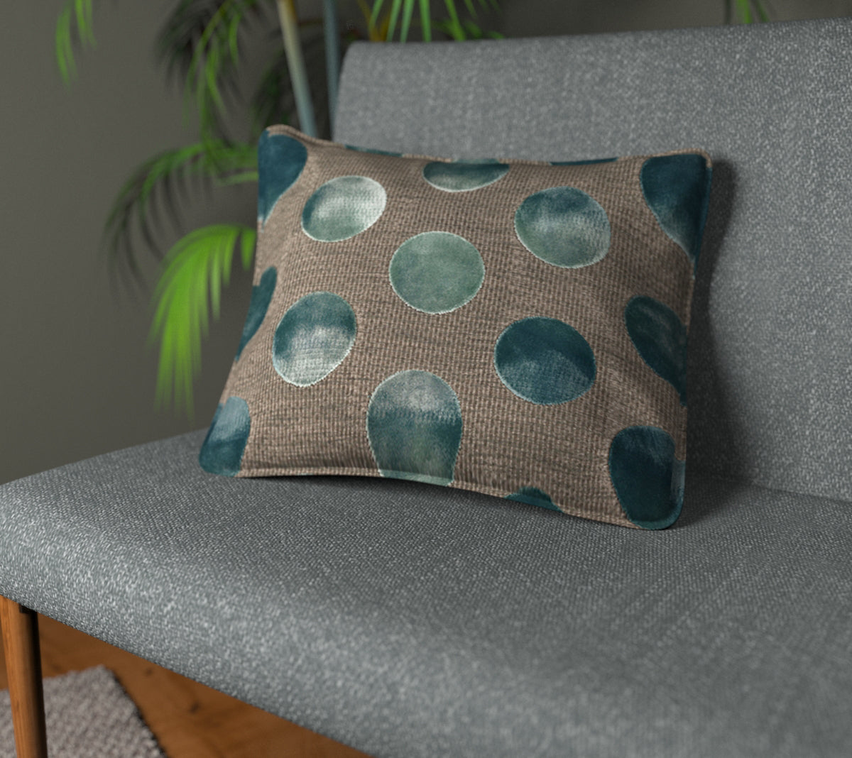 Nuala Agate Piped Cushion