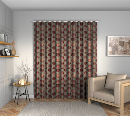 Nuala Cinnamon Wave Curtain