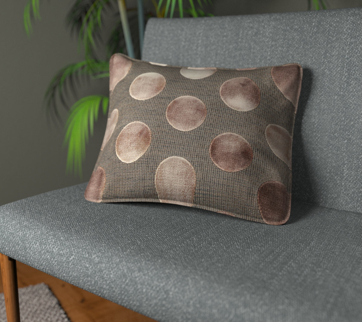 Nuala Rosa Piped Cushion