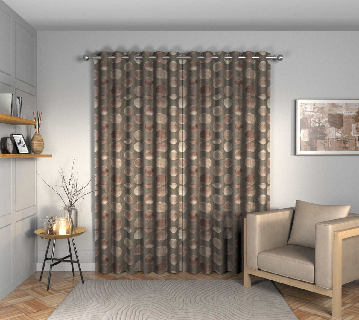 Nuala Rosa Eyelets Curtain