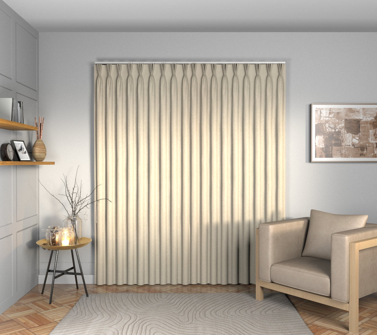 Ruskin String Triple Pleat Curtain