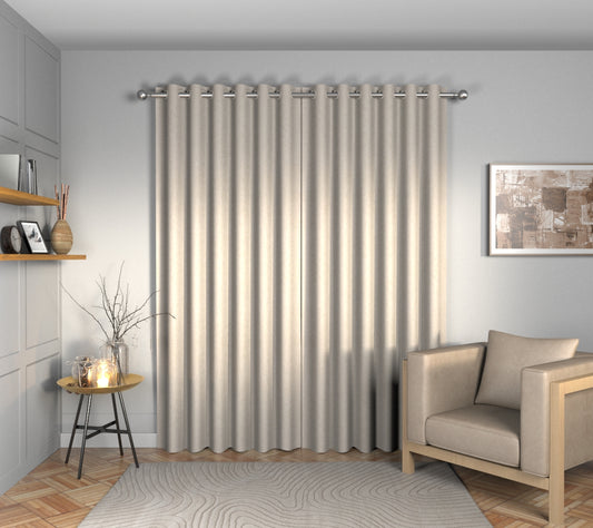 Ruskin Nougat Eyelets Curtain