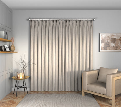 Ruskin Tufa Double Pleat Curtain