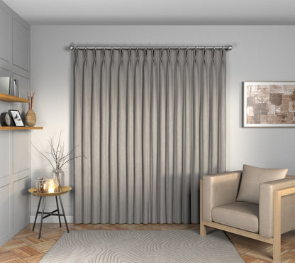 Ruskin Zirconium Double Pleat Curtain