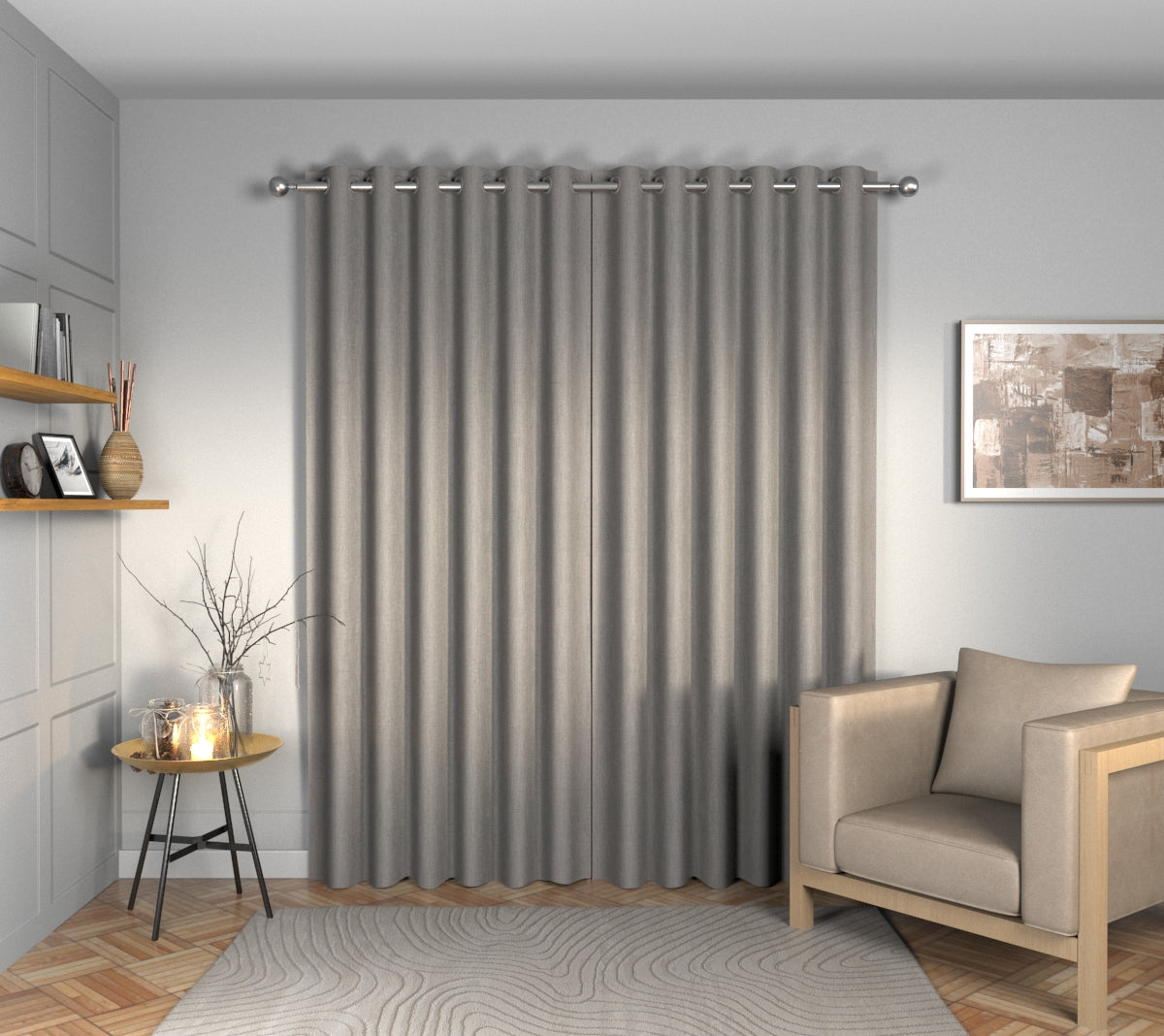 Ruskin Zirconium Eyelets Curtain