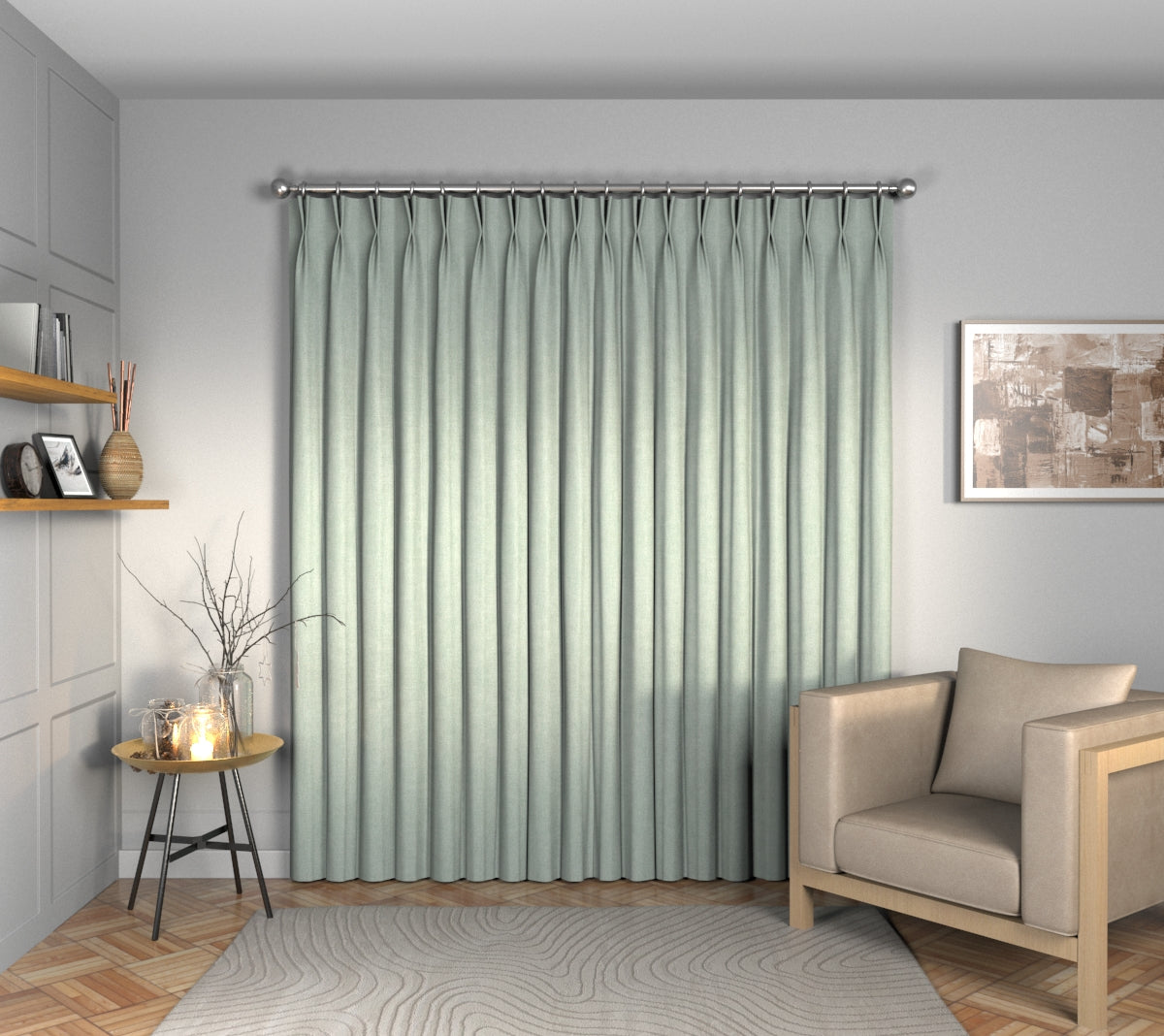 Ruskin Faroe Double Pleat Curtain