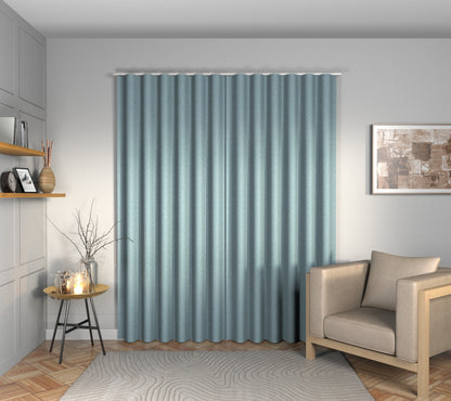 Ruskin Ice Blue Wave Curtain