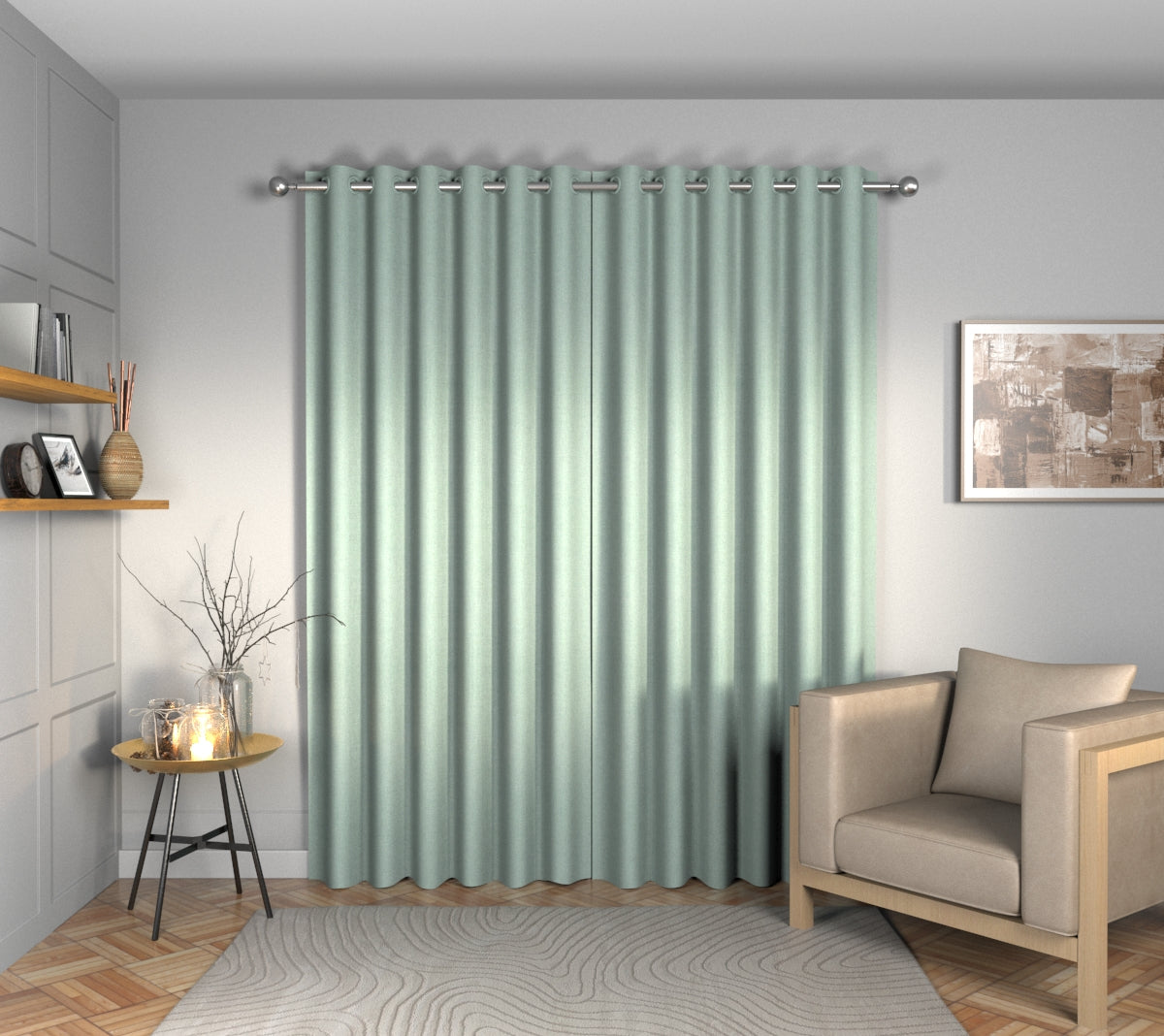 Ruskin Mineral Eyelets Curtain