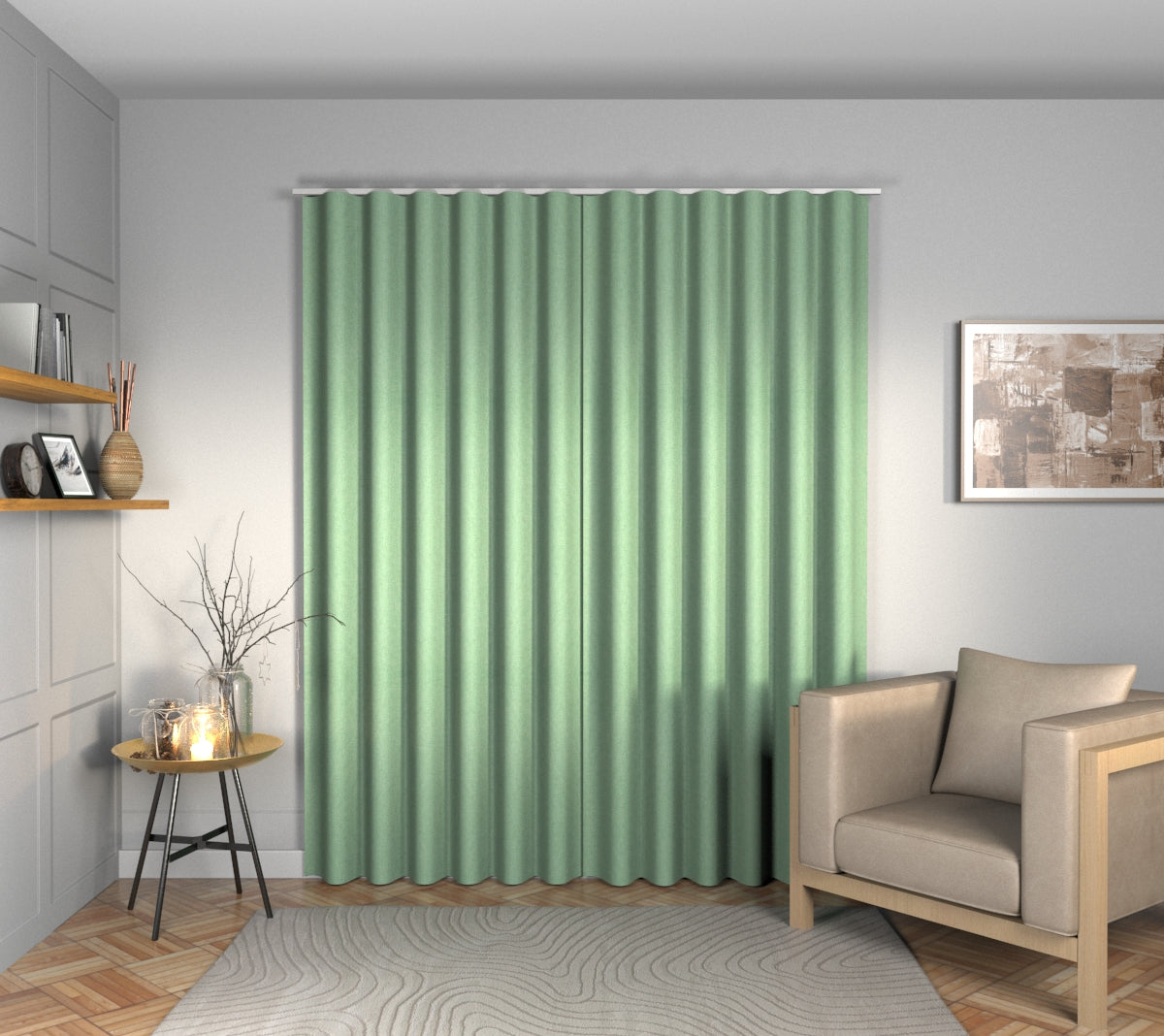 Ruskin Peppermint Wave Curtain