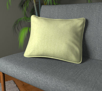 Ruskin Pistachio Piped Cushion