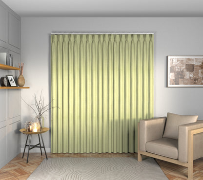 Ruskin Pistachio Triple Pleat Curtain