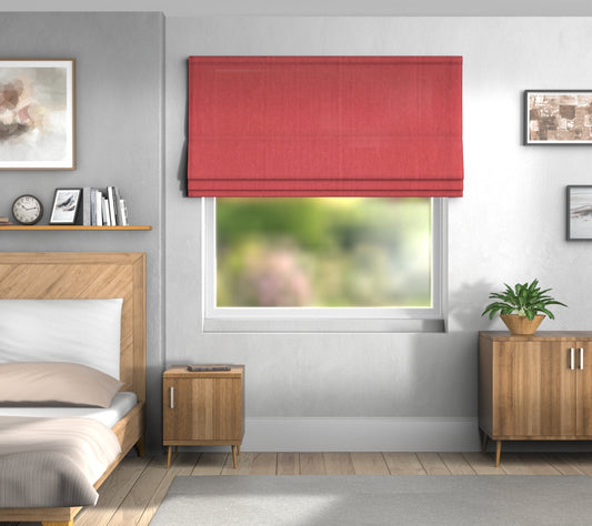 Ruskin Raspberry Default Roman Blind