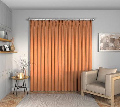 Ruskin Mango Double Pleat Curtain