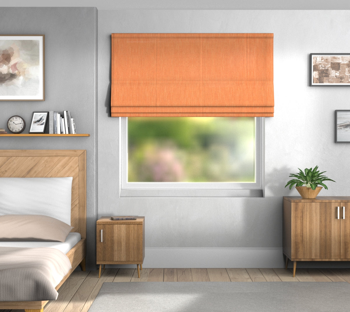 Ruskin Mango Default Roman Blind