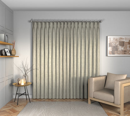 Ruskin Magnesium Double Pleat Curtain