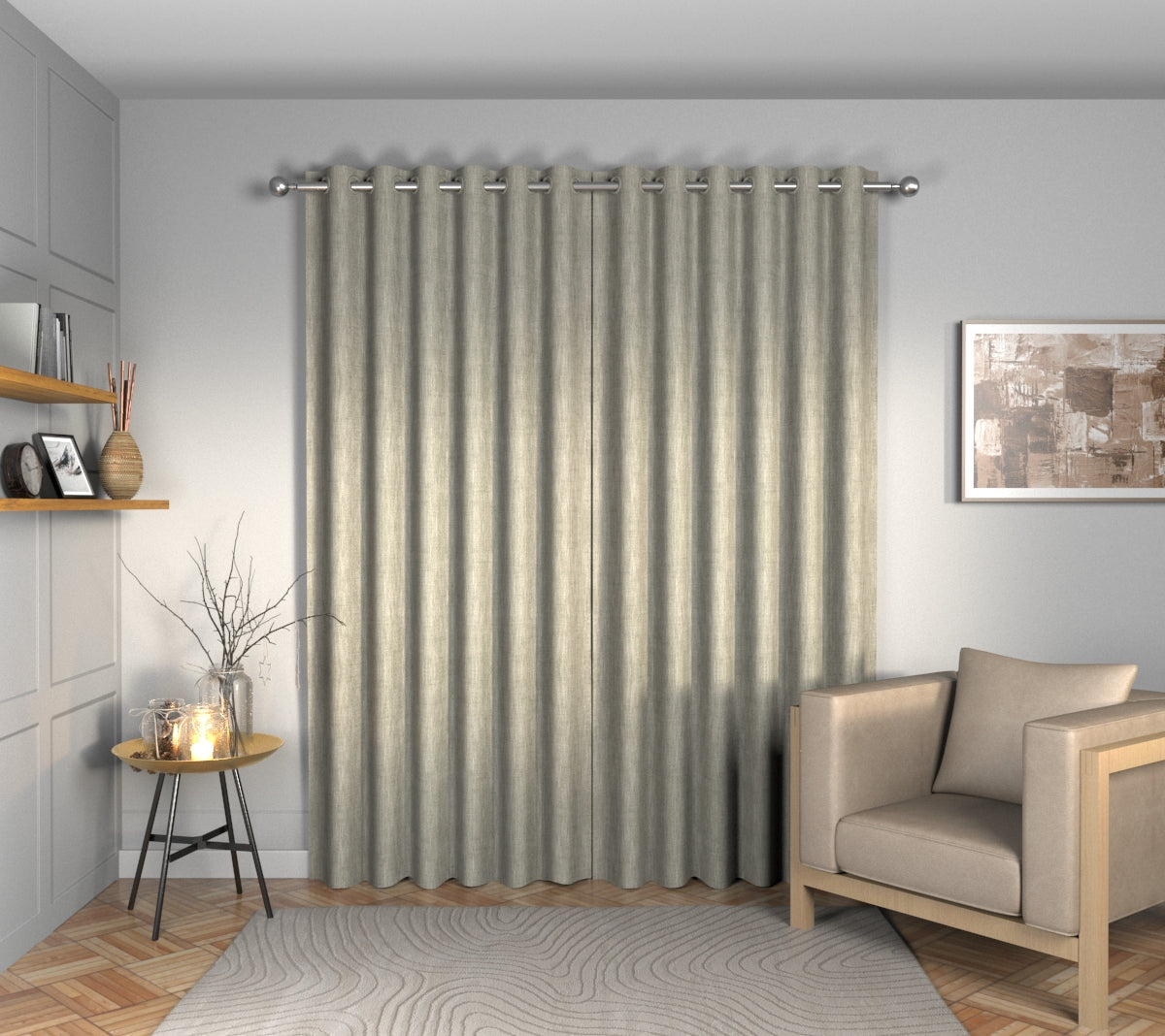 Ruskin Magnesium Eyelets Curtain