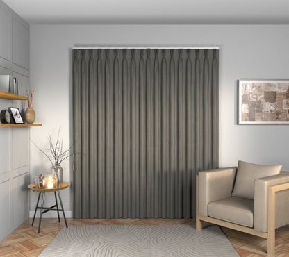 Ruskin Lava Rock Triple Pleat Curtain